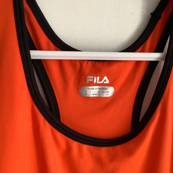 FILA Activewear Sport Orange Top - Picture 3 of 7